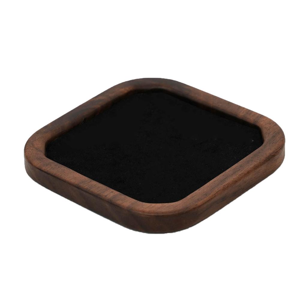 Jewelry Display Geometry Earrings Show Stand Shelf Walnut Wood Rings Holder Tray Jewelry Organizer for Home Decoration