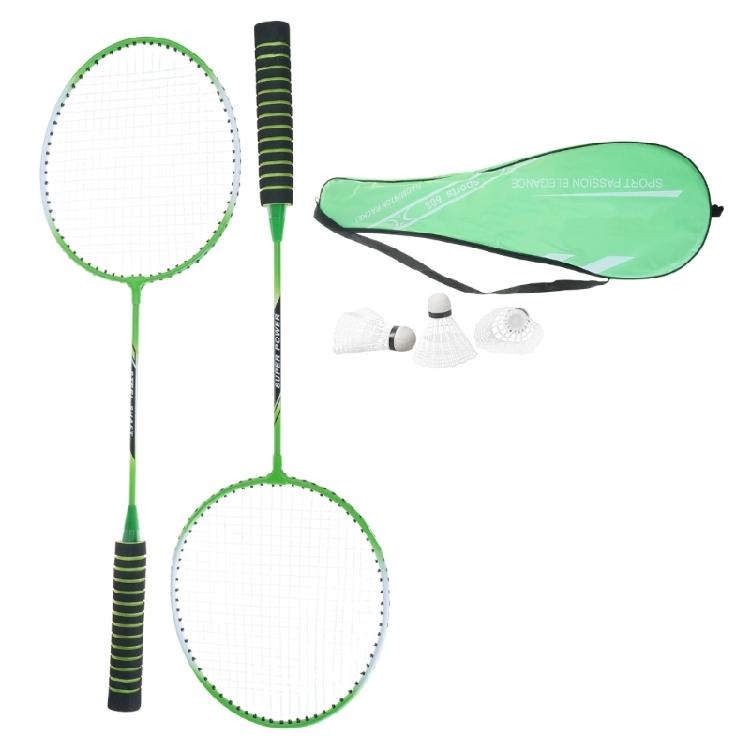 1Pair Shuttlecocks Racquet Sports Set Light Weight Double Badminton Racket Indoor Outdoor Sports Accessories Enduring