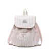 Schoolbag Korean Ins High Value Striped Backpack Female College Student Commuting Leisure Small Schoolbag Outdoor Small Fresh Backpack