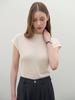 MOMET Lintz Cap Sleeve Knit Cream