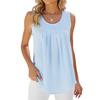 Temu 2024 Cross-Border Summer Sleeveless Chiffon Top