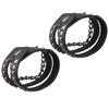 2Pcs Punk Wristband Vintage Multi‑Layer Rivet Motorcycle Faux Leather Cuff Bracelets
