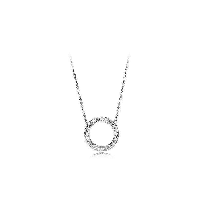 Light Luxury Neckchain Jewelry Necklace Sterling Silver S925 Logo Double Sided Size Necklace Collar Chain