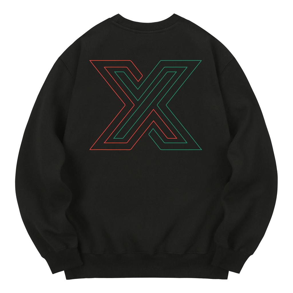 KAN6312 Kmb0030 Lotx Fleece-Lined Sweatshirt - Black