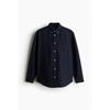 H M Regular Fit Oxford sHirt Navy Blue