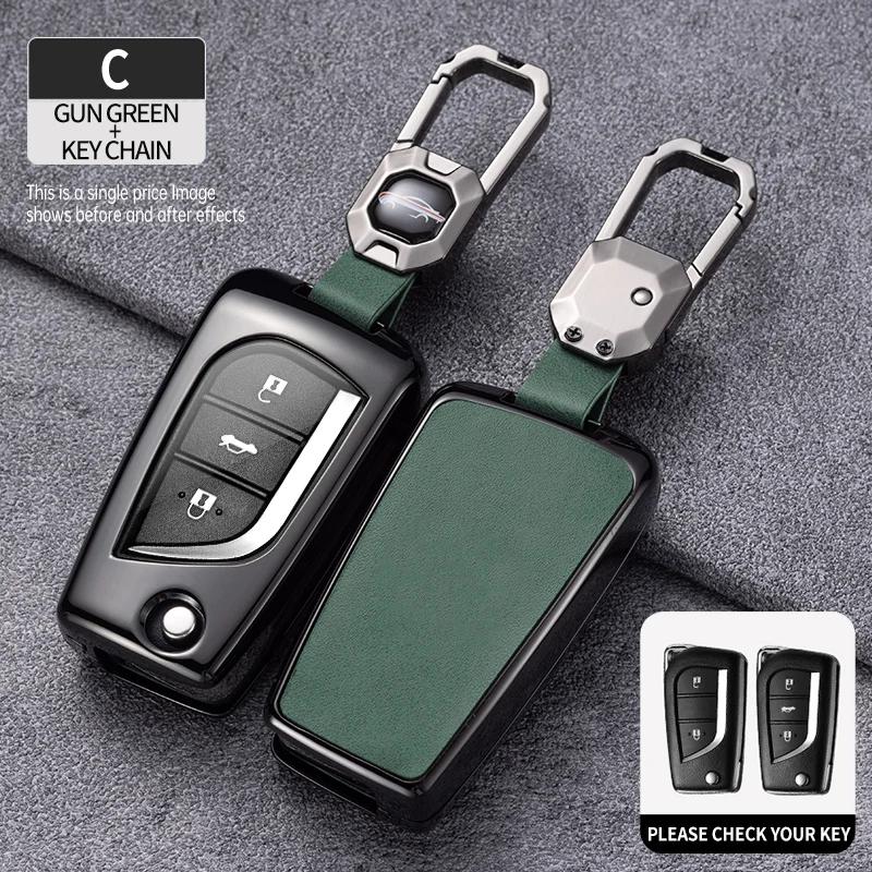 Zinc Alloy Car Key Case Cover for S9 Hilux Corolla Avensis Prado Fortuner RAV4 CHR Shell Accessories JH9