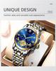 Orologio da Uomo Tourbillon alla Moda Orologio al Quarzo Moda Business Sport Orologio da Uomo Orologio in Acciaio Inossidabile Orologio da Uomo con Cinturino in Acciaio