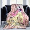 1pc Snow White Printing Blanket - Soft, All-Season Throw for Office Blanket,  | Personalized Gift with Adorable Cartoon Design