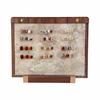 Walnut Wood Manicure Display Stand with Solid Base