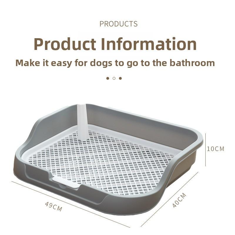 Grid Dog Toilet Anti‑Splashing Pet Potty Tray Small Medium Large Dogs