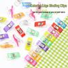 Colorful Plastic Fabric Positioning Clips for Sewing and Crafts