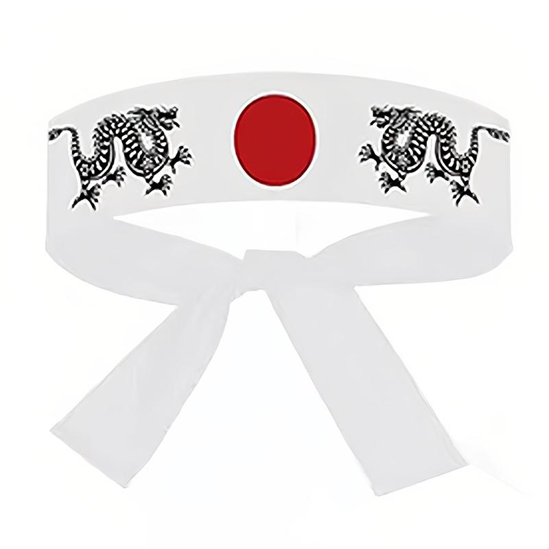 2pcs Japanese Sports Exercise Headband Hachimaki Headband Sushi Chef Karate Bandana Headbands Headwear Samurai Headband
