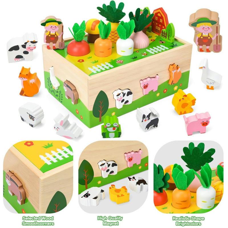 Park Zwierząt Dziecięcy Wielofunkcyjny Pudełko Inteligencji Wyciąganie Marchewek Zabawka Gra