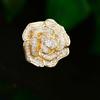 Camellia Brooch: Zircon-Inlaid Luxury Lapel Pin for Women