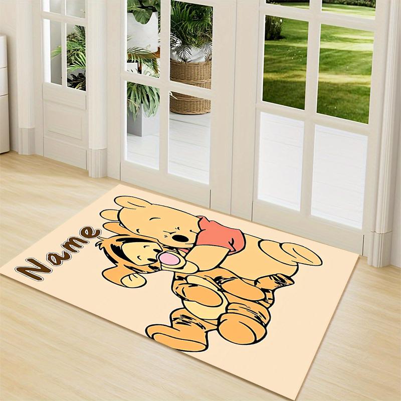 Custom Name "Pooh Tiger Adventure" Carpet Rug Customizable Soft Washable Anti-Slip Home Living Room Sofa Mats Personalized Rug. 0909398