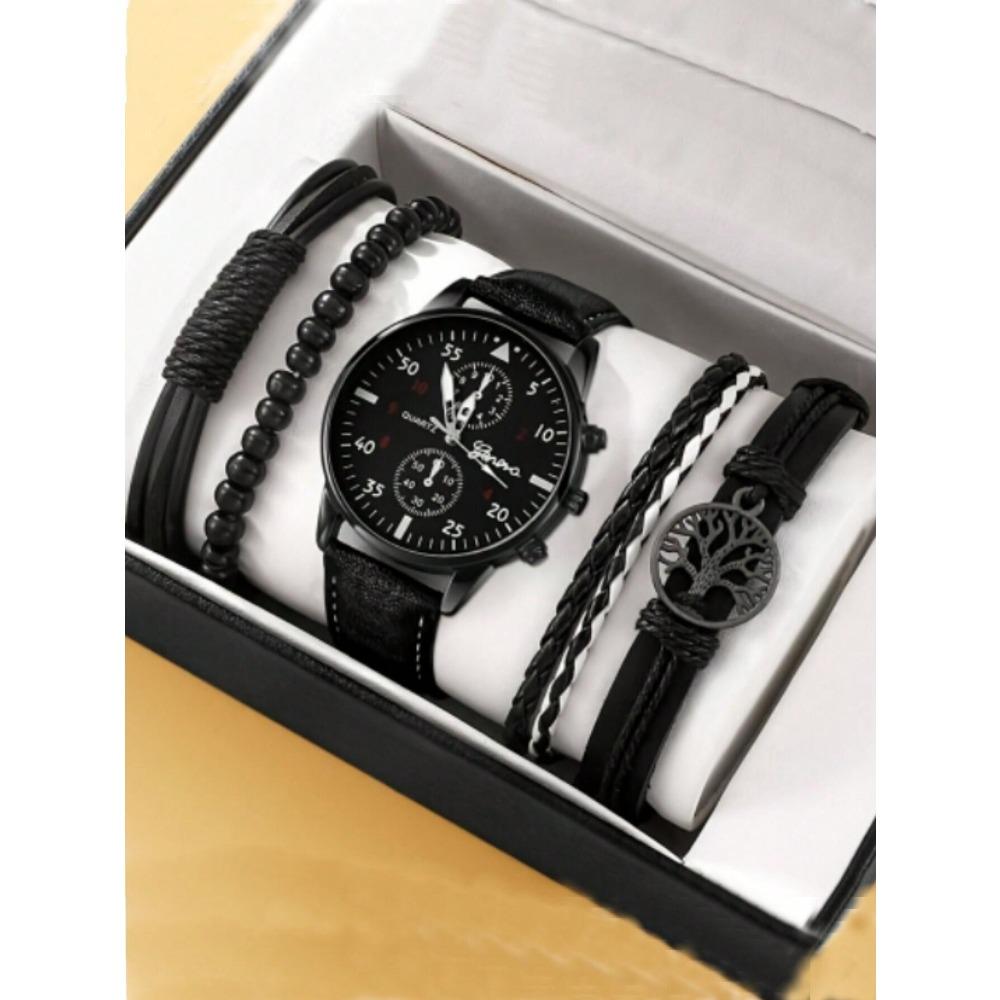 Men's Watch Business Gift Set Holiday Birthday Gift Set Bracelet Necklace Watch Set