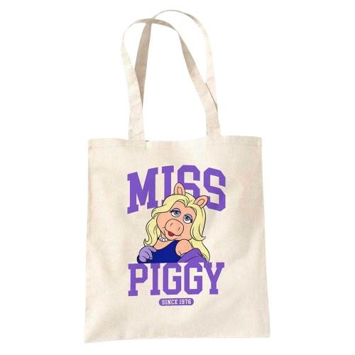 The Muppets Collegic Miss Piggy Tote Bag