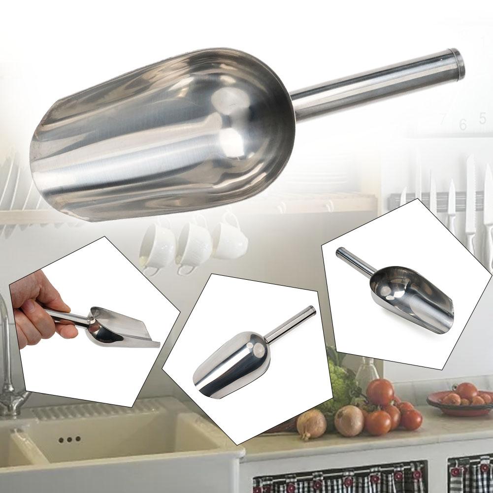 Stainless Steel Scoop 8 9 10 11 Ice Cube Bar Buffet Candy Flour Kitchen