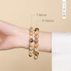 Natural yellow crystal bracelet for women, niche high-end style, yellow tiger eye crystal bracelet, couple's jewelry