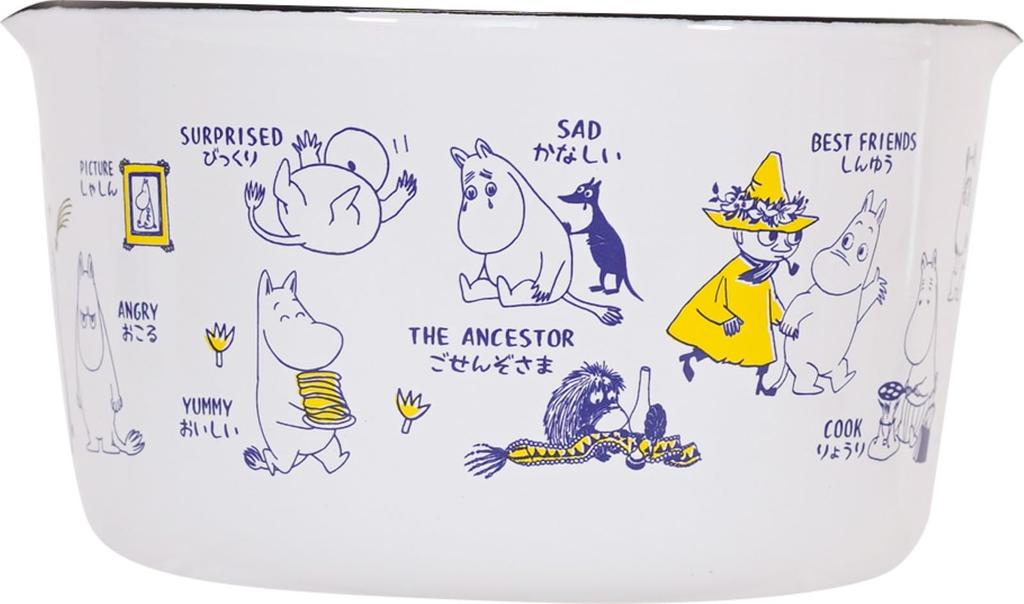 Fuji Enamel Moomin Allekore Milk Pan 12cm Moomin MOYA-12M.B