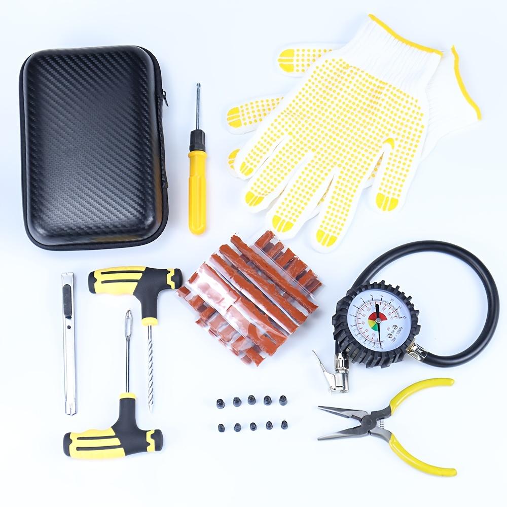 Pro Universal Car Tire Repair Kit Emergency Tyre Puncture Plug Strips Tool for Truck Motorbike ATV Accessories