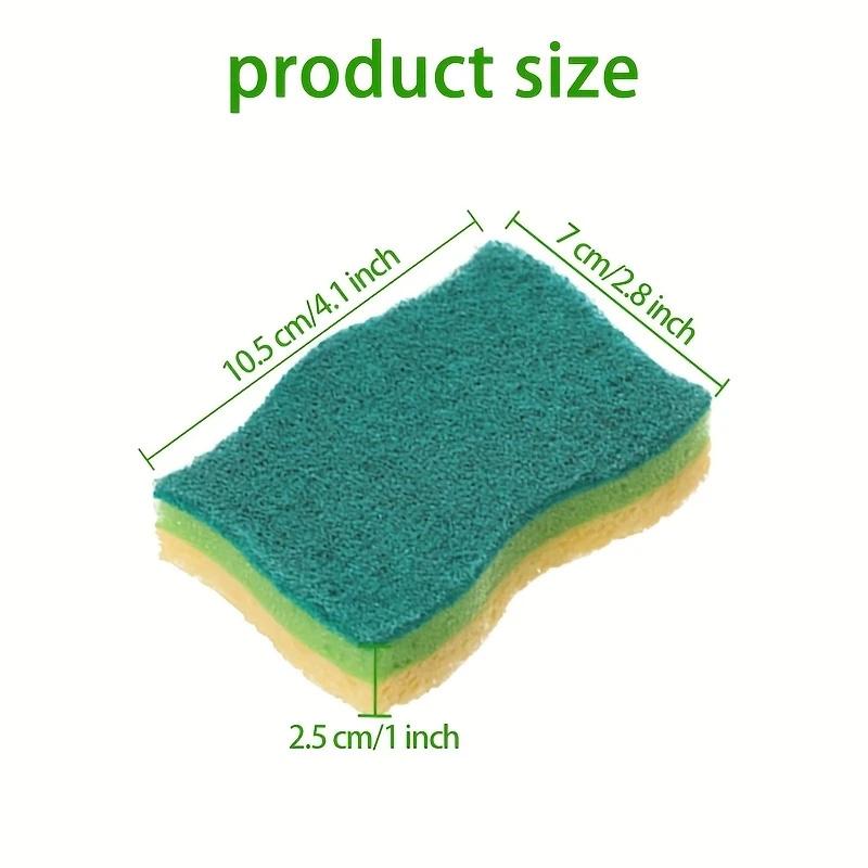 Wood Pulp Cleaning Sponge 10 Pcs, Bubbly & Non-Stick. 20x10x7cm, Super Absorbent, Safe for Surfaces