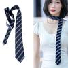 Striped Preppy Polyester Necktie Academic Uniform Shirt Tie Accessory For College Students And Stylish Dress Neckwear
