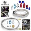 PQY - T3 T4 T3/T4 T70 T66 TO4E Turbo Oil Feed Line Oil Return Line Oil Drain Line Kit Blue and Red PQY-TOL21