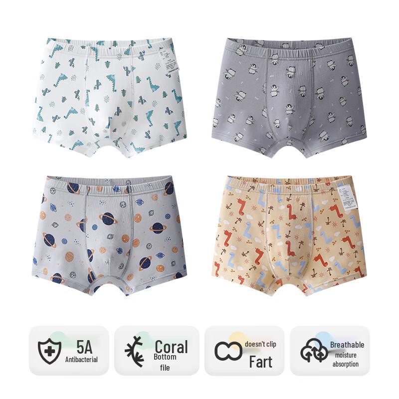 Engbolun Jungen Sommer Modal Boxershorts 4er-Pack
