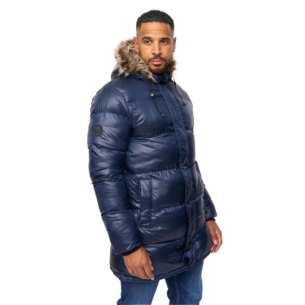 Bewley & Ritch Mens Northbrook Wetlook Padded Jacket