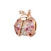 WOSTU 925 Sterling Silver Ladybug Series Charm Zircon Enamel Bead Silver 925 Pendant Fit Original Bracelet Insect Jewelry