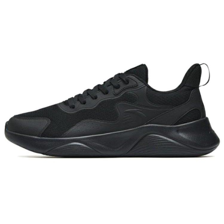 Anta Slip Resistant Abrasion Resistant Low top Running Shoes Men's Black 912245526-4