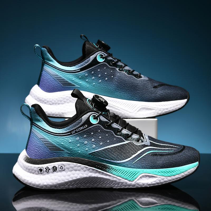 Sneakers Spring Red Rabbit New Running Shoes Couple Casual Soft Sole Shock Absorption Rotary Buckle Running Shoes