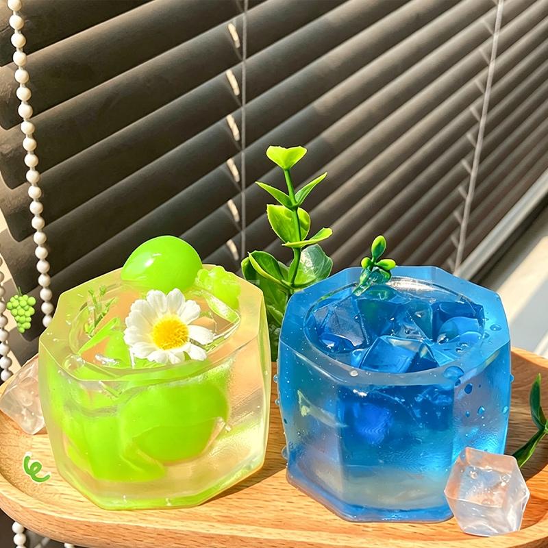 Transparent Drink Water Squishy Squeeze Toy for Kids Adult Squeeze Sensory Toy Party Favor Birthday Gift Stress Relief Supplies