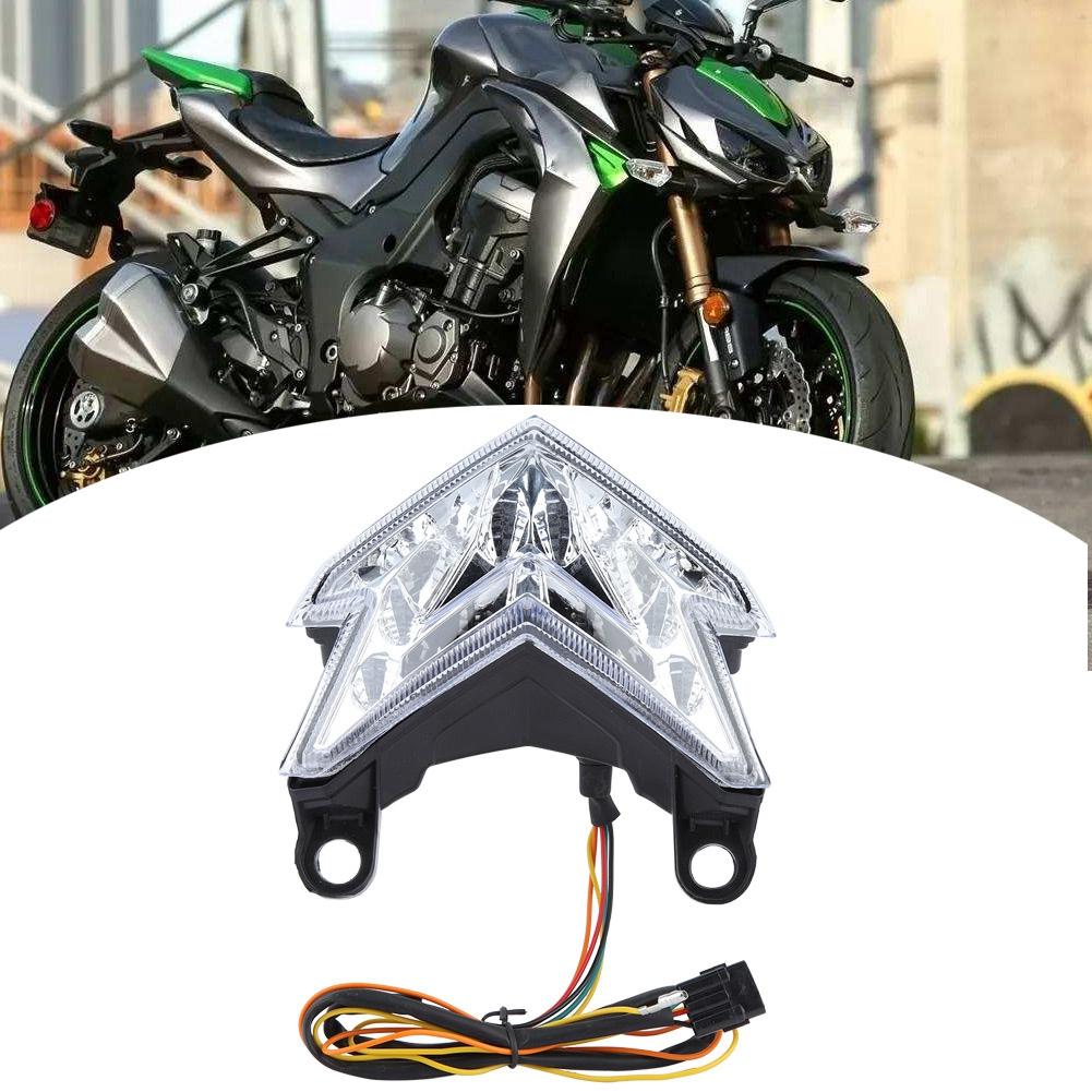 Motorcycle LED Tail Light Lamp Brake Turn Signal Taillight for    800 2013 2014 (Black)