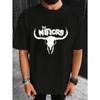 Taglie Europee T-shirt da Uomo con il Logo della Band The Meteors