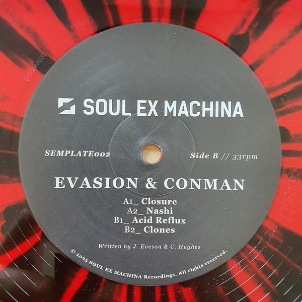 

12inch Record EVASION CONMAN Clones Red Black Splatter Vinyl SEMPLATE002 SOUL EX MACHIN 2025 Czech Repu Dance Electronica