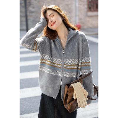 Mokana Fair Isle Jacquard Knitted Cardigan