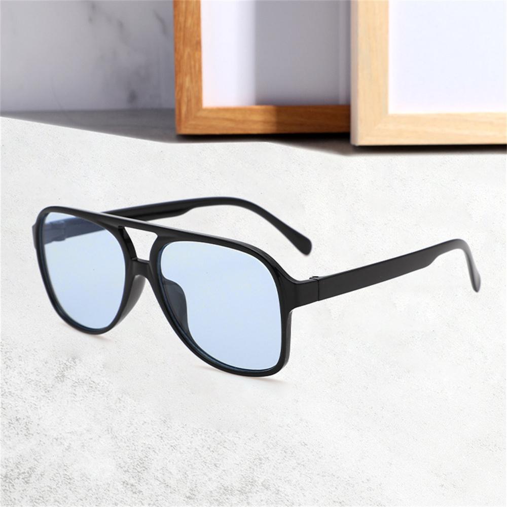 New Vintage Oversized Square Sunglasses Men Women Frame Double Beam Sun Glasses Candy Colors Outdoor Driving Sunshade Sunglasses
