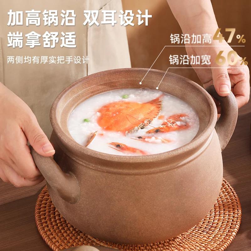 Thicken 5L Clay pots for cooking High temperature Casserole soup cooking pot Porridge cooker Stew pot Ceramic cookware Crock pot