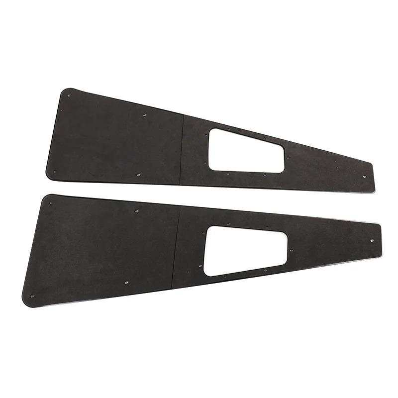 For Land Rover Defender 90 110 130 2004-2018 Aluminum Alloy Black Car Hood Protection Panel Decorate Stickers Car Accessories