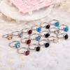 Korean Titanium Steel Crystal Multi-Color Cat's Eye Stone Ring