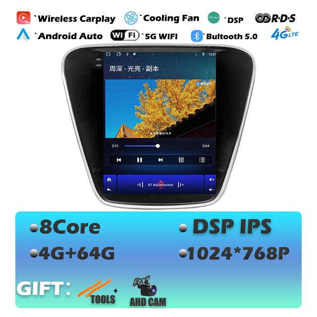 9.7" For Chevrolet  Cavalier 2016-2019 Carplay Android 14 Car Radio Multimedia Video Player Navigaion Head Unit Stereo