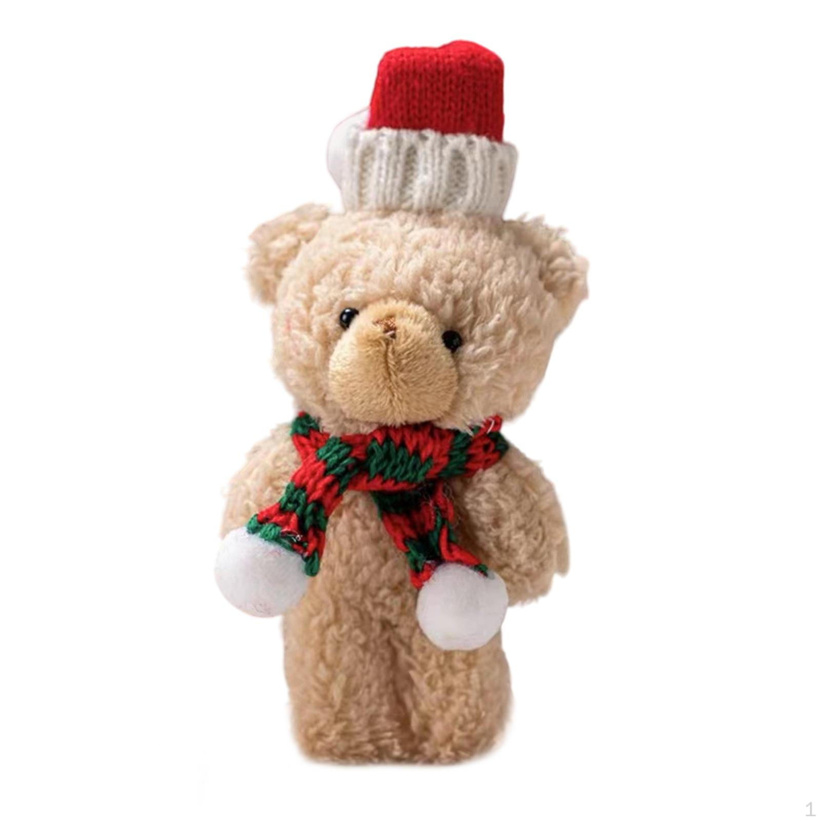 

Декоративное украшение в виде медведя на Рождество red green scarf A