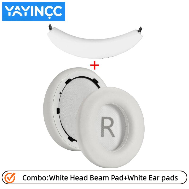 Replacement Head beam cushion /protein leather/Mesh /Ice gel For Anker Space Q45 Gaming Headset Earmuffs repair parts