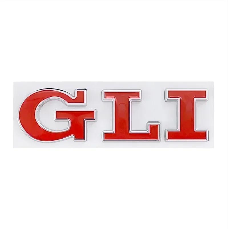 3D Metal Car Letters GLI Logo Rear Trunk Front Grill Badge Emblem Sticker Decals For Volkswagen VW Jetta MK2 MK4 MK5 MK6 MK7 MK8 zd1