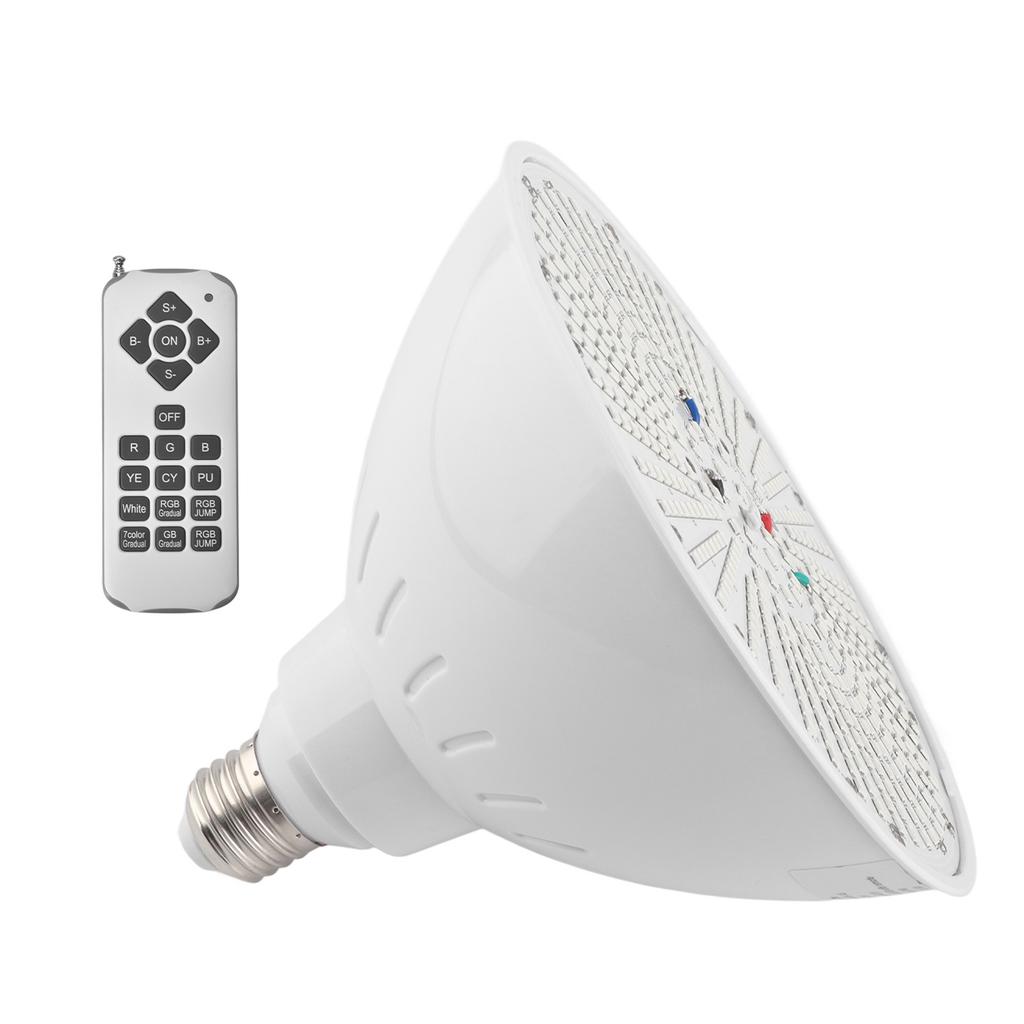 12V 40W LED Pool Light E26 RGB Color Changing Pool Light Bulb with Remote Control