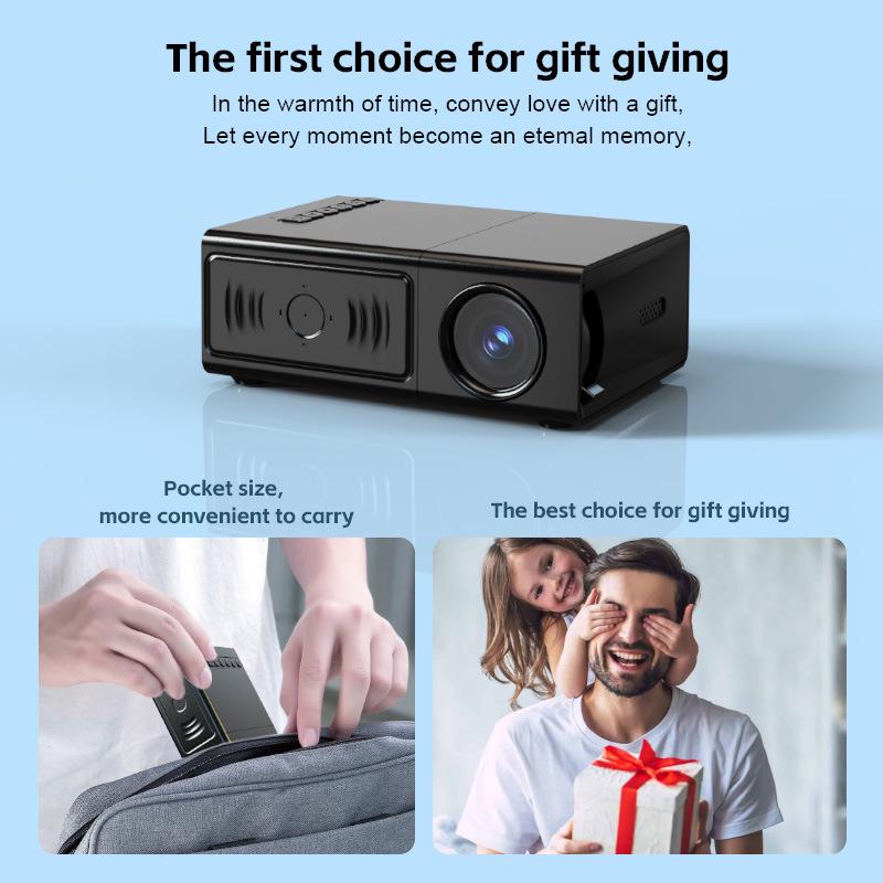 Compact LED HD Mini Projector for Home Theater