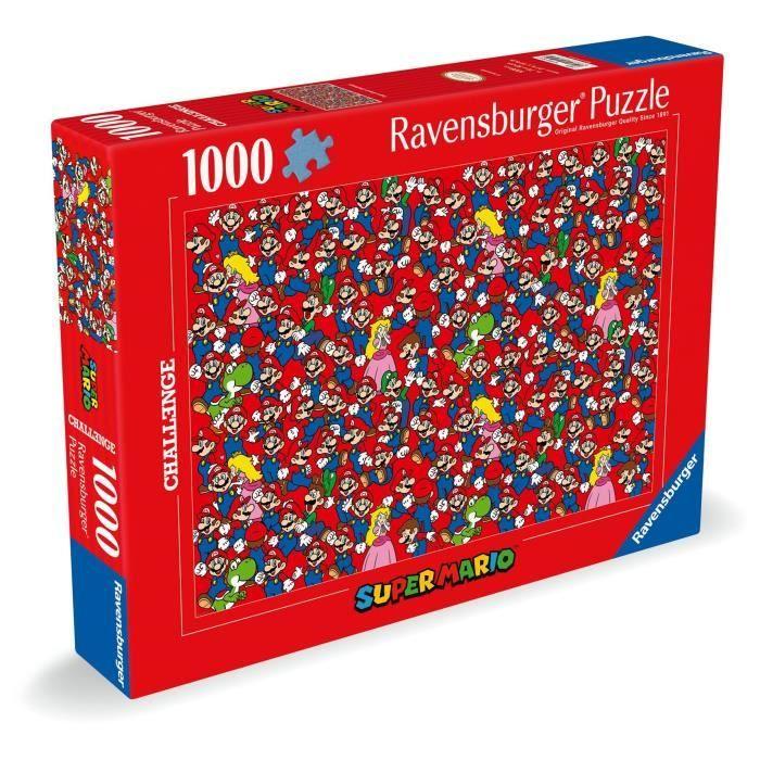 Puzzle 1000 pièces challenge ravensburger super mario