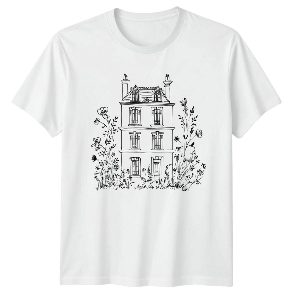 Charming Parisian ApartUnisext Building Unisexs TShirt French Architecture S